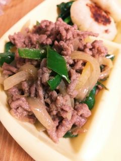 ピーマンとたくあんの肉味噌炒め-レシピのメイン写真