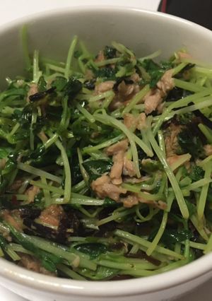 豆苗の美味しい炒めもの-レシピのメイン写真