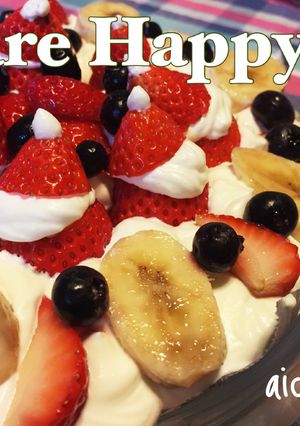 簡単*家族で可愛く♪いちごサンタケーキ♡-レシピのメイン写真