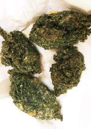 あおさ粉の天麩羅-レシピのメイン写真