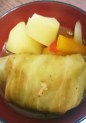 豚こまでチーズinロールキャベツ-レシピのメイン写真