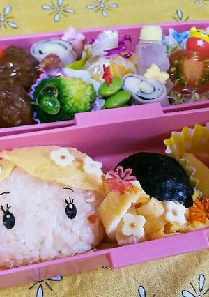 キャラ弁☆ラプンツェル弁当-レシピのメイン写真