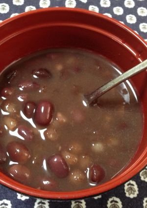 小豆ともち麦deヘルシーもちもちぜんざい-レシピのメイン写真