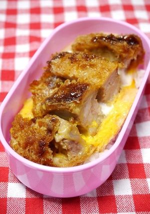 レンジで簡単！お弁当カツ丼-レシピのメイン写真