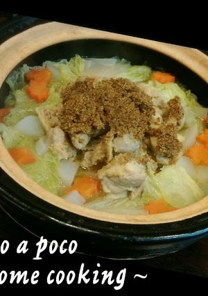 ふっくらやわらか♡鶏と白菜のゴマ蒸し鍋-レシピのメイン写真