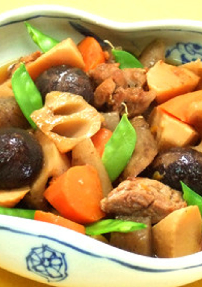 炒り鶏（筑前煮：おせちの煮しめに！）-レシピのメイン写真