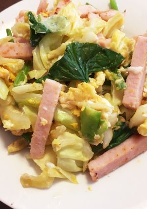 レポ感謝！5分簡単キャベツと卵の野菜炒め-レシピのメイン写真