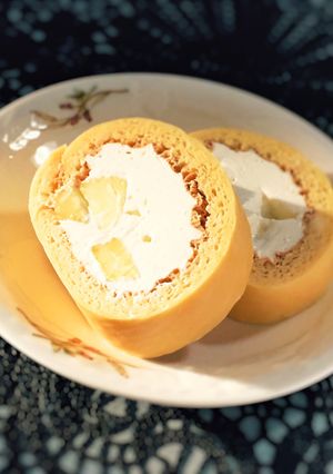 糖質制限◆大豆粉で濃厚本格ロールケーキ-レシピのメイン写真
