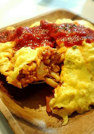 うどんを刻んで♪とろふわオムうどん✨-レシピのメイン写真