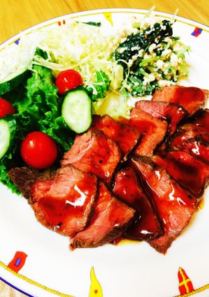 炊飯器で☆「菊乃井」風ローストビーフ-レシピのメイン写真