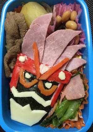 仮面ライダーエグゼイド レベル3弁当-レシピのメイン写真