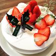 ケーキのナッペ(クリスマスver