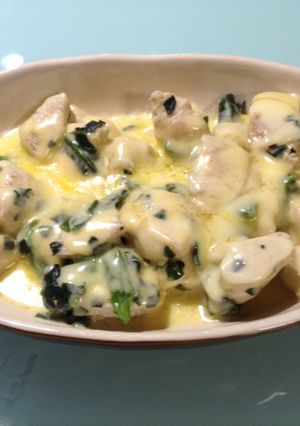 鶏胸肉のほうれん草とチーズがけ♡-レシピのメイン写真