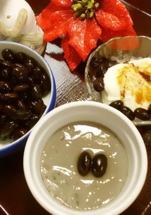 煮汁で作るお母ちゃんの黒豆プリン-レシピのメイン写真