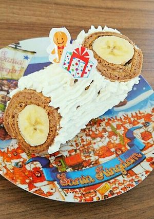 1歳のクリスマスケーキ＊ブッシュドノエル-レシピのメイン写真