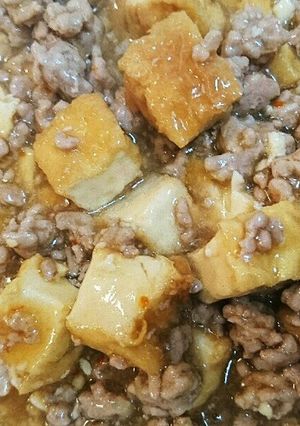 味噌味でウマイ!ご飯に合う麻婆厚揚げ-レシピのメイン写真