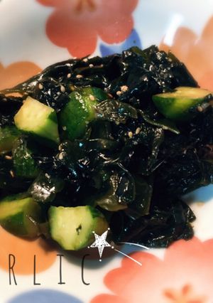わかめときゅうり❁にんにく醤油和え-レシピのメイン写真