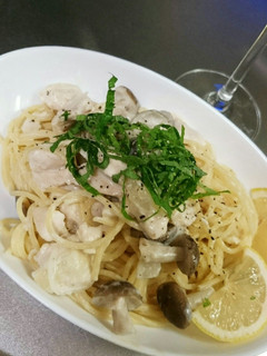 鶏ささみとしめじのクリームパスタ-レシピのメイン写真