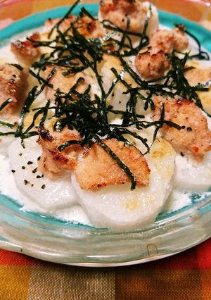 長芋に明太子のせ♪オーブントースター焼き-レシピのメイン写真