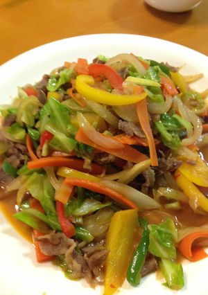 冷蔵庫にあるもので！プルコギ風☆野菜炒め-レシピのメイン写真