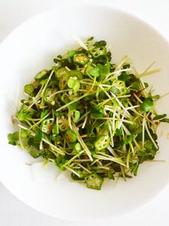 オクラとかいわれ大根のポン酢和え-レシピのメイン写真