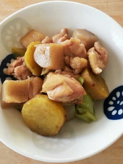 鶏肉とコンニャクとさつまいもの旨煮-レシピのメイン写真