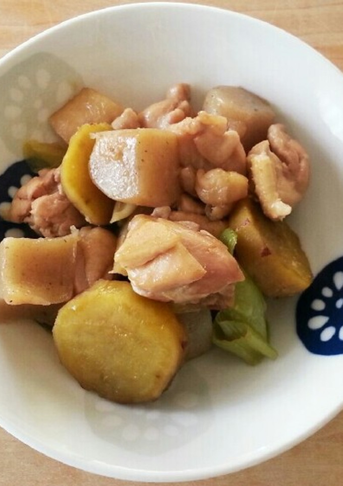 鶏肉とコンニャクとさつまいもの旨煮-レシピのメイン写真