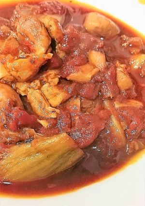 缶詰で簡単！チキンとトマトの煮込み♡-レシピのメイン写真