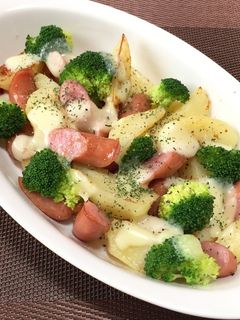 じゃがいもとウィンナーのチーズ焼き-レシピのメイン写真