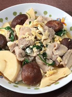 豚肉とタケノコの卵炒め!(^^)!-レシピのメイン写真