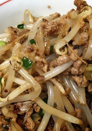 ひき肉ともやしのポン酢炒め-レシピのメイン写真