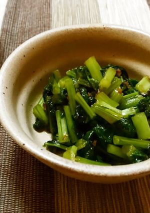 ご飯のお供に♪カブの葉・大根の葉の油炒め-レシピのメイン写真