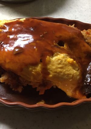 オムライス ヤクルト無塩ジュースで-レシピのメイン写真