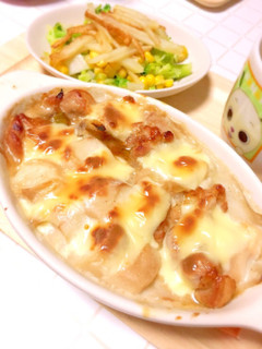 お麩de!和風照り焼きチキングラタン♪-レシピのメイン写真