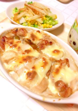 お麩de!和風照り焼きチキングラタン♪-レシピのメイン写真