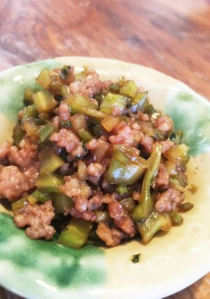節約!ブロッコリーの芯で甘辛肉味噌-レシピのメイン写真