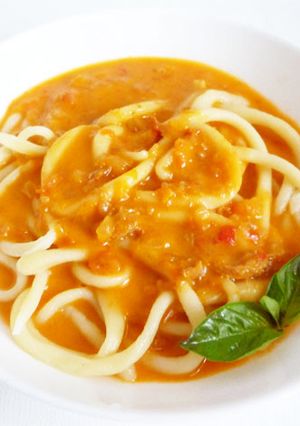 手打ちパスタ　ピチと蟹のトマトクリーム-レシピのメイン写真