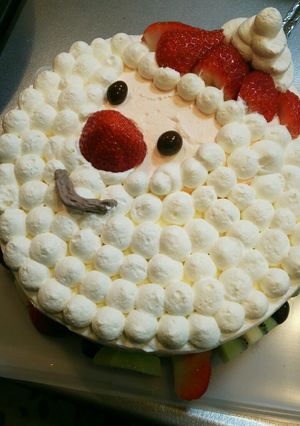 クリスマス サンタ ケーキ-レシピのメイン写真