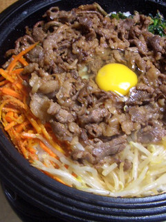 すき焼き鍋でビビンバ-レシピのメイン写真