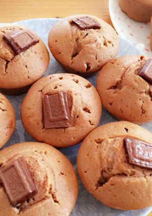 簡単☆ふわふわしっとり薄味チョコマフィン-レシピのメイン写真