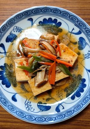 ヨウサマの減塩厚揚げの野菜あんかけ-レシピのメイン写真