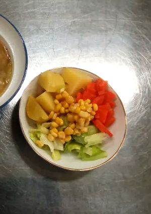 茹で野菜サラダ＋ドレッシング-レシピのメイン写真