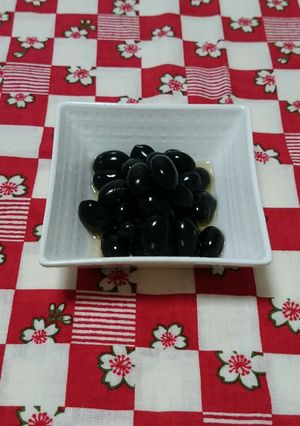 黒豆煮♪甘さ控えめ(煮ない)煮豆-レシピのメイン写真