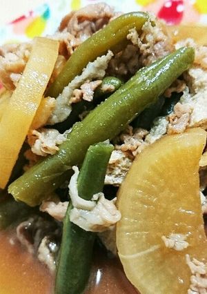 豚肉と油揚げの煮物❤-レシピのメイン写真
