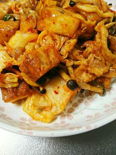 豚肉と厚揚げのキムチ炒め♪-レシピのメイン写真