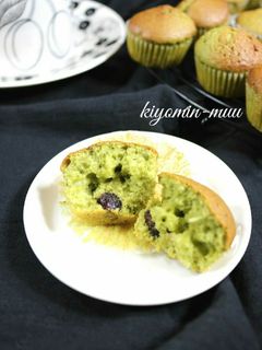 甘納豆のミニマフィン♡抹茶風味♪-レシピのメイン写真
