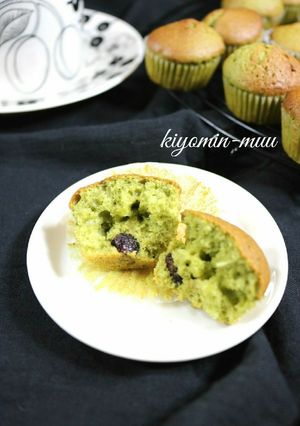 甘納豆のミニマフィン♡抹茶風味♪-レシピのメイン写真