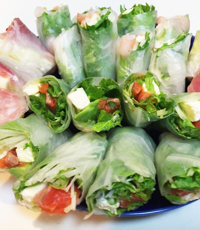 生春巻き(サ モン&アボカド) by まりんぷー 【クックパッド】 簡単