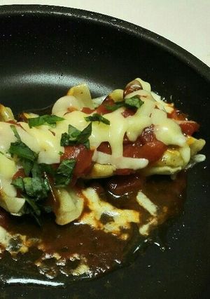 超手抜き!トマトソースde焼き餃子♪-レシピのメイン写真