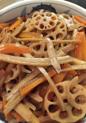 花粉症対策！きんぴら！主役はレンコンさん-レシピのメイン写真